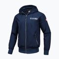 Férfi Pitbull Athletic Logo kapucnis nylon kabát sötét navy színben 6