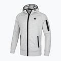 Férfi pulóver Pitbull Hermes Hooded Zip grey/melange 4