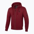 Férfi pulóver Pitbull West Coast Everts Hooded Zip burgundy