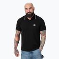 Pitbull West Coast Polo Pique Stripes Regular black férfi galléros póló