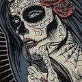 Női póló Pitbull West Coast Santa Muerte black 6