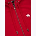 Férfi pulóver Pitbull Small Logo Hooded Zip red 3