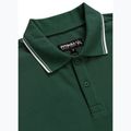 Férfi Pitbull Polo Shirt Pique Stripes Regular jáde zöld 3