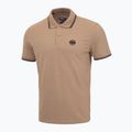 Pitbull West Coast Polo Pique Stripes Regular coyote brown férfi galléros póló 4