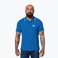 Férfi póló Pitbull Polo Pique Stripes Regular royal blue