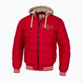 Férfi kabát Pitbull Hidden Quilted Hooded red/beige 6