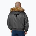 Férfi télikabát Pitbull Harvest Hooded Bomber graphite 3