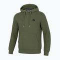 Férfi pulóver Pitbull Small Logo Hooded dark olive 5