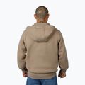 Férfi pulóver Pitbull Small Logo Hooded Zip pale sand 3