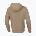 Férfi pulóver Pitbull Small Logo Hooded Zip pale sand 2