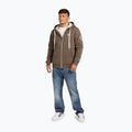 Férfi pulóver Pitbull Zip Sherpa 2 Ruffin Hooded brown 2