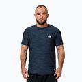Férfi Pitbull Small Logo alkalmi sport póló navy melange