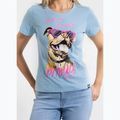 Pitbull Synglasses Dog világoskék női póló 4