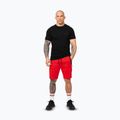 Pitbull Dogwood Sport fluo/piros férfi rövidnadrág 2