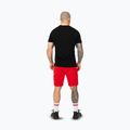 Pitbull Dogwood Sport fluo/piros férfi rövidnadrág 3