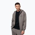 Férfi kapucnis cipzáras pulóver Pitbull Sampson Hooded Zip Sweatshirt taupe 4