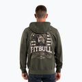Férfi Pitbull Troublemaker kapucnis cipzáras pulóver régi zöld 2