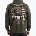 Férfi Pitbull Troublemaker kapucnis cipzáras pulóver régi zöld 3