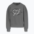Pitbull női Manzanita Heart Crewneck Sweatshirt mosott szürke 4