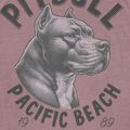 Pitbull férfi Pacific poros bordó póló 5