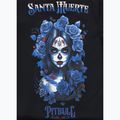 Pitbull női póló Santa Muerte kék fekete fekete 8
