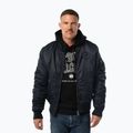 Férfi bomberdzseki Pitbull Hacket Washed Bomber dark navy