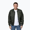 Férfi bomberdzseki Pitbull Hacket Washed Bomber dark green