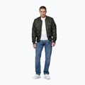 Férfi bomberdzseki Pitbull Hacket Washed Bomber dark green 2