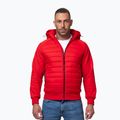Férfi dzseki Pitbull Palomar Padded Hooded Hybrid fluorescent/red