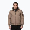Férfi téli dzseki Pitbull Balboa 2 Hooded dark sand