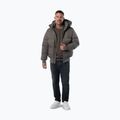 Férfi télikabát Pitbull Patton Quilted Hooded taupe 2
