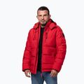 Férfi téli dzseki Pitbull Piedmont Quilted Hooded fluorescent/red