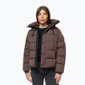 Női téli dzseki Pitbull Amalia Padded Hooded dark chocolate 4