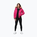 Női télikabát Pitbull Azalea Quilted Hooded raspberry red 2