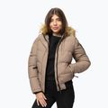 Női télikabát Pitbull Azalea Quilted Hooded dark sand 4