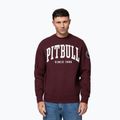 Férfi pulóver Pitbull Norton Crewneck dark burgundy