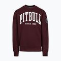 Férfi pulóver Pitbull Norton Crewneck dark burgundy 4