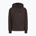 Férfi kapucnis pulóver Pitbull Small Logo Hooded dark chocolate
