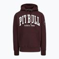 Férfi kapucnis pulóver Pitbull Norton Hooded dark burgundy 4