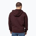 Férfi kapucnis cipzáras pulóver Pitbull Norton Hooded Zip dark burgundy 3
