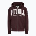 Férfi kapucnis cipzáras pulóver Pitbull Norton Hooded Zip dark burgundy 5