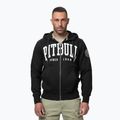 Férfi cipzáras kapucnis pulóver Pitbull Norton Hooded Zip black