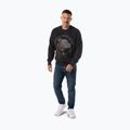 Férfi pulóver Pitbull Strenght & Respect Crewneck washed dark graphite 4