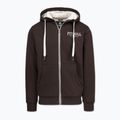 Férfi cipzáras kapucnis pulóver Pitbull Ruffin Detroit Hooded Zip dark chocolate 5