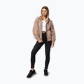 Női pulóver Pitbull Skull Surf Hooded Zip chocolate mousse 2
