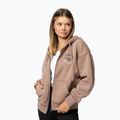 Női pulóver Pitbull Skull Surf Hooded Zip chocolate mousse 5