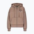 Női pulóver Pitbull Skull Surf Hooded Zip chocolate mousse 7