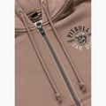 Női pulóver Pitbull Skull Surf Hooded Zip chocolate mousse 9