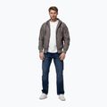 Férfi kabát Pitbull Athletic Logo Nylon Hooded taupe 2