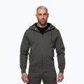 Férfi pulóver Pitbull Sampson Hooded Zip Sweatshirt grey/green